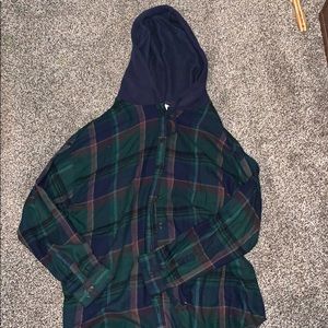 Hooded flannel
